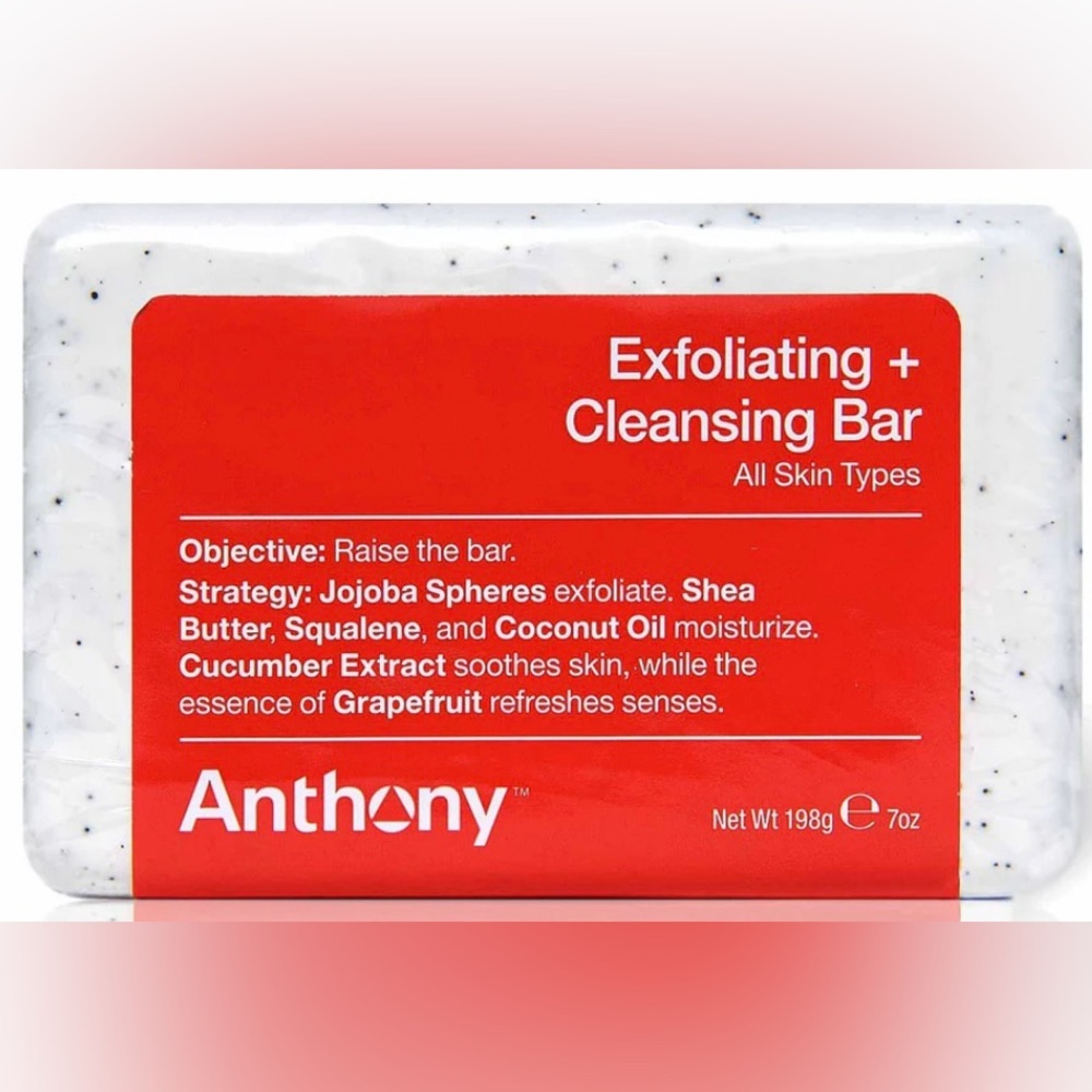 🆕 Anthony Exfoliating Cleansing Bar Soap for Men, All Skin Types, 7 Oz